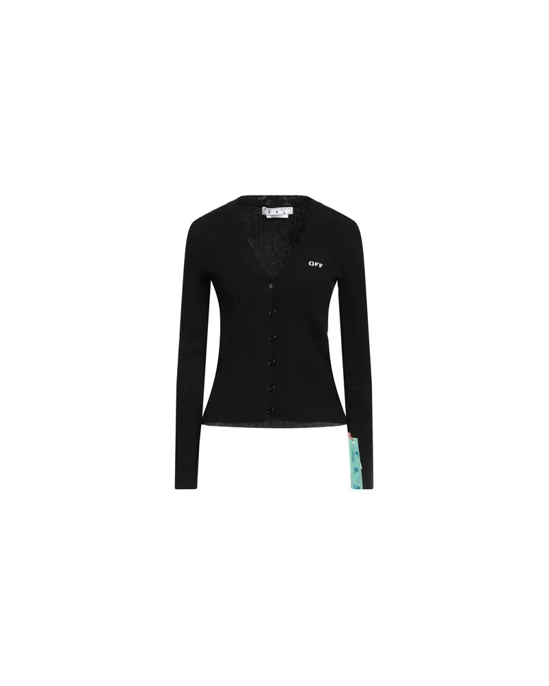 OFF-WHITE STRICKWAREN - Strickjackenauf YOOX.COM Schwarz