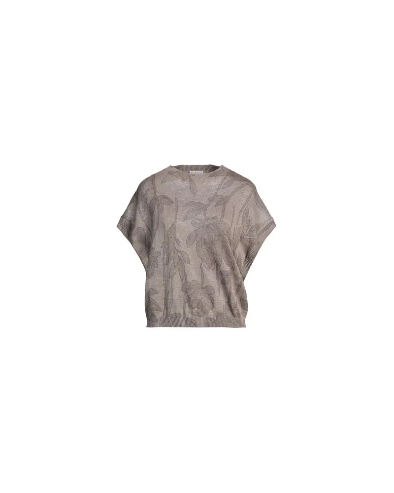 Brunello Cucinelli STRICKWAREN - Pulloverauf YOOX.COM Khaki