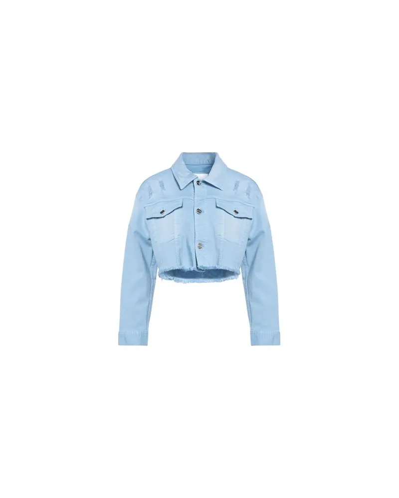 Blumarine JACKEN & MÄNTEL - Jeansjacken/Mäntelauf YOOX.COM Himmelblau