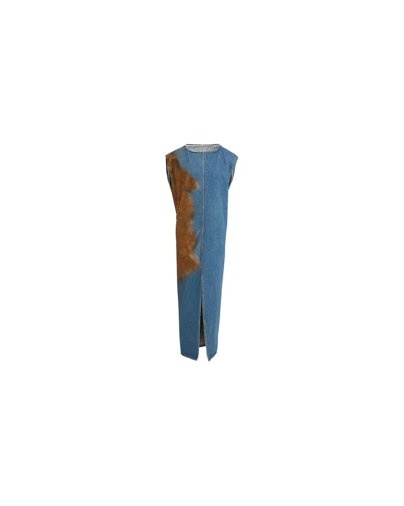 Uma Wang KLEIDER - Maxi-Kleiderauf YOOX.COM Blau