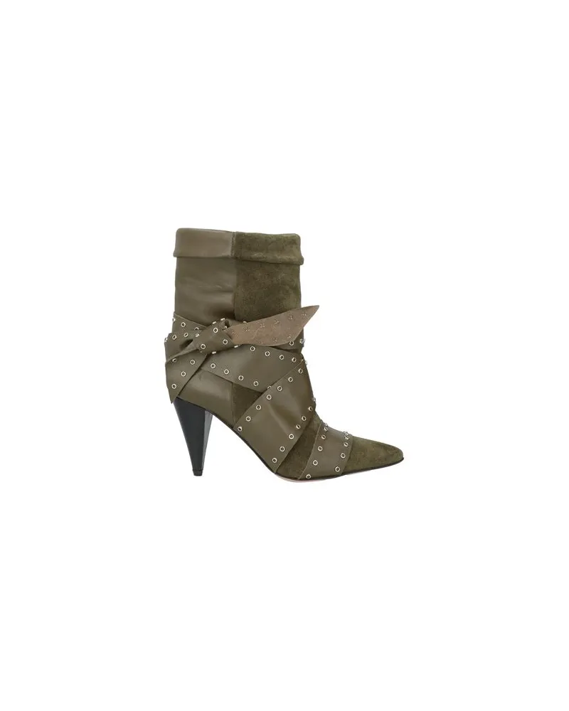 Divine Follie SCHUHE - Stiefelettenauf YOOX.COM Militärgrün