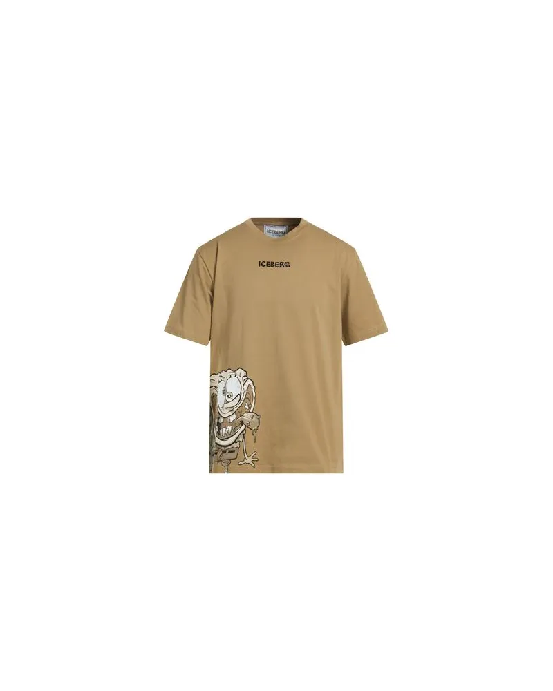 Iceberg T-SHIRT JERSEY  - TOPS - T-shirtsauf YOOX.COM Beige