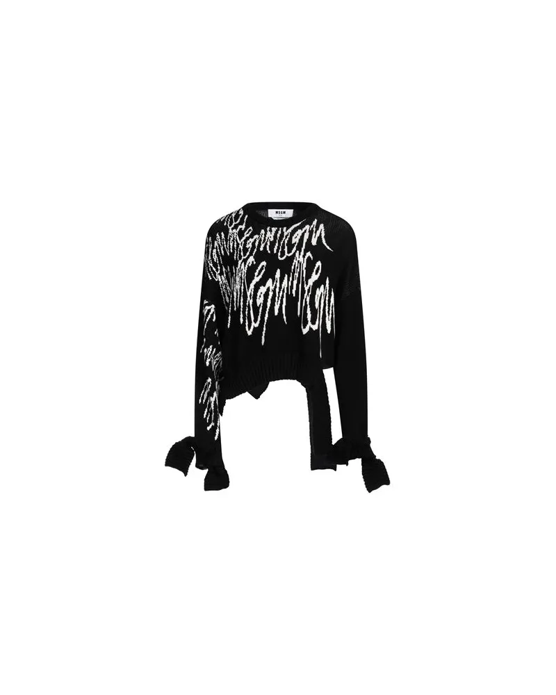 MSGM STRICKWAREN - Pulloverauf YOOX.COM Schwarz