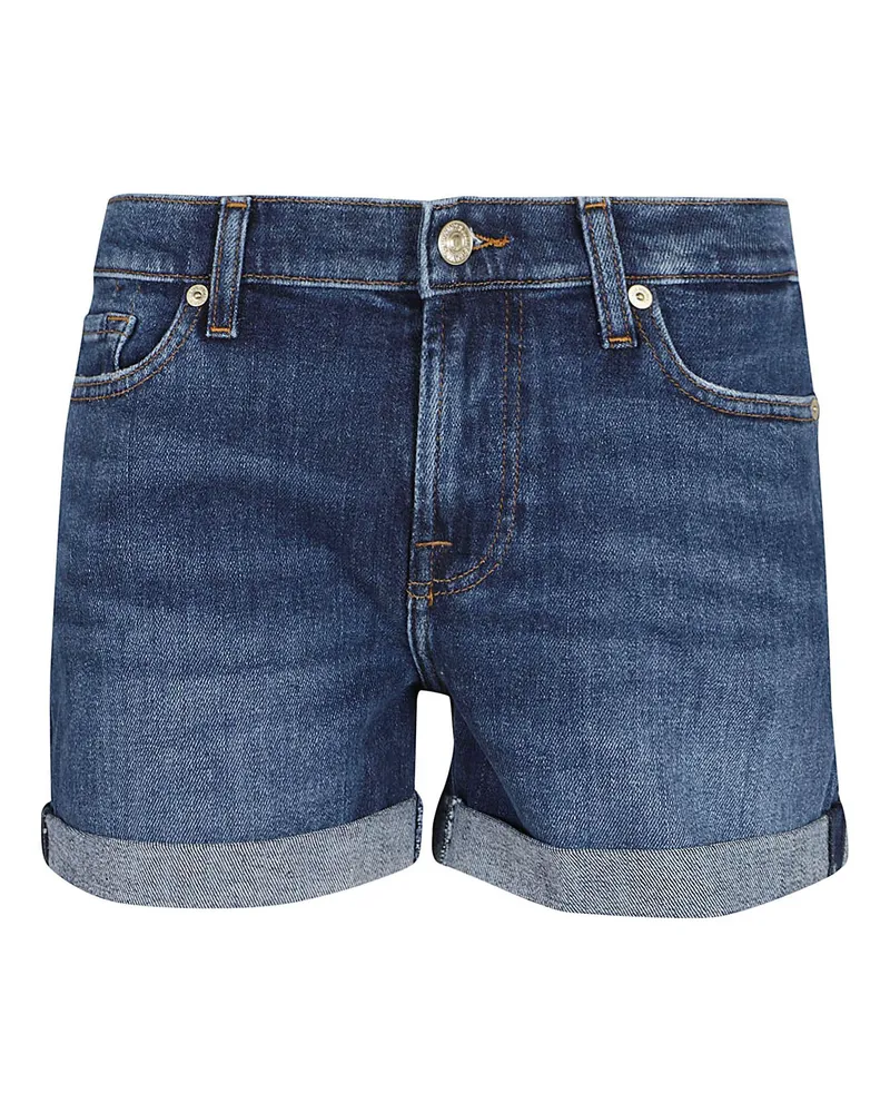 7 for all mankind Jeansshorts Blau