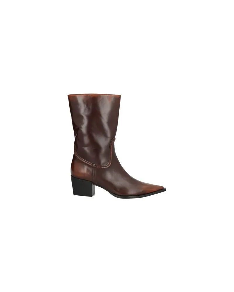 RAS SCHUHE - Stiefelettenauf YOOX.COM Dunkelbraun