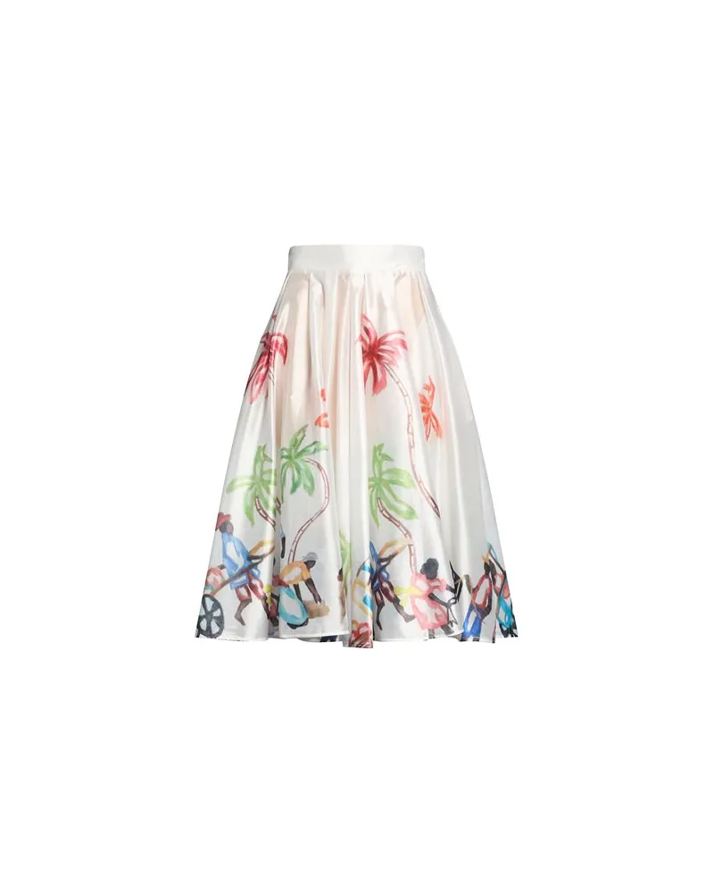 Stella Jean HOSEN & RÖCKE - Midi-Röckeauf YOOX.COM Weiß