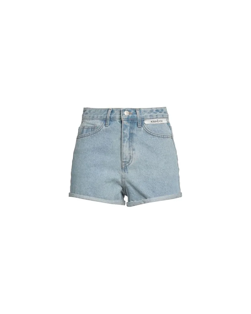 KIMHEKIM HOSEN & RÖCKE - Jeansshortsauf YOOX.COM Blau