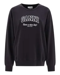 Ganni Sweatshirt Schwarz