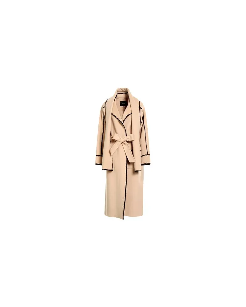 Maje JACKEN & MÄNTEL - Mäntelauf YOOX.COM Beige