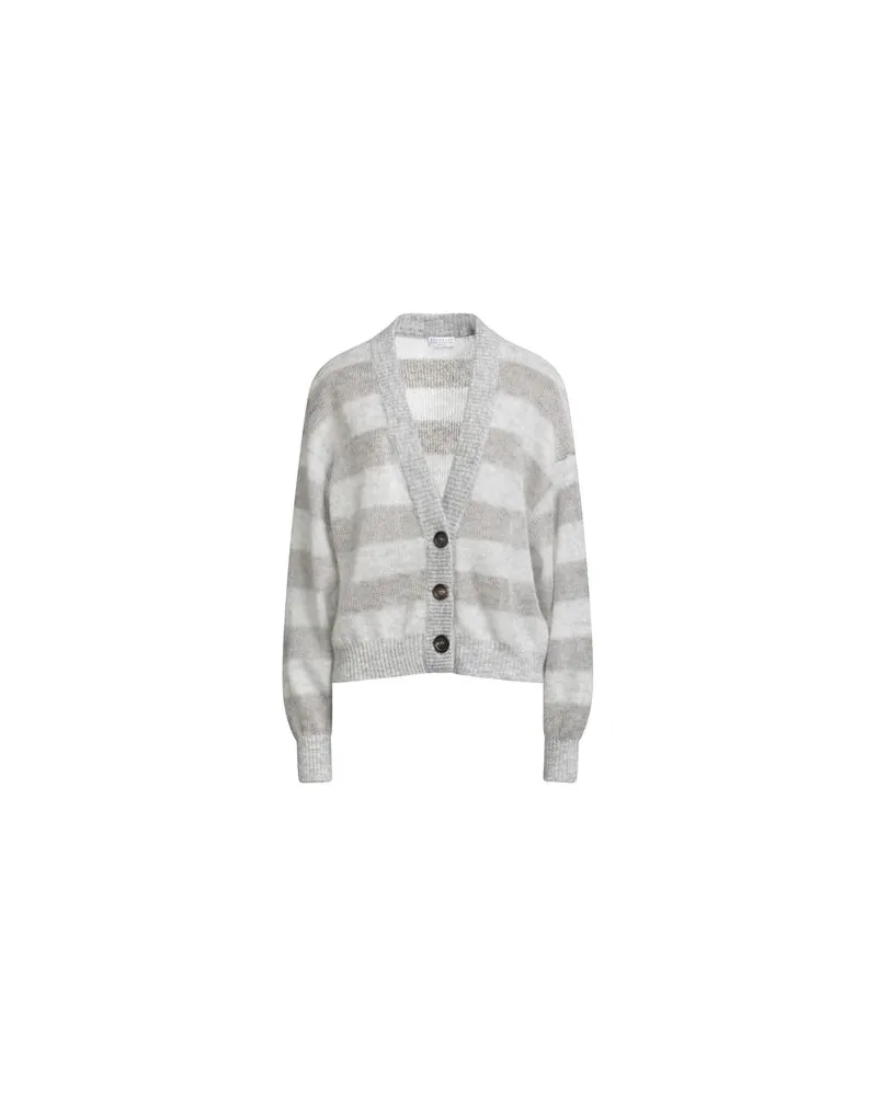 Brunello Cucinelli STRICKWAREN - Strickjackenauf YOOX.COM Grau