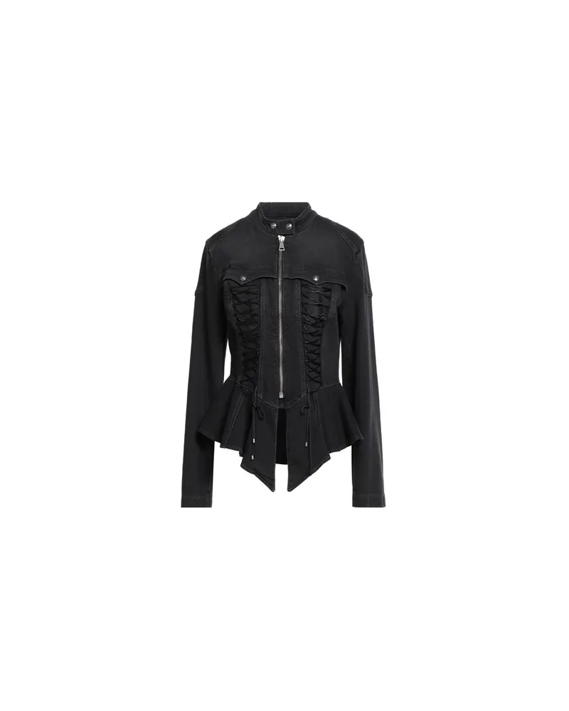 Versace Jeans JACKEN & MÄNTEL - Jeansjacken/Mäntelauf YOOX.COM Schwarz