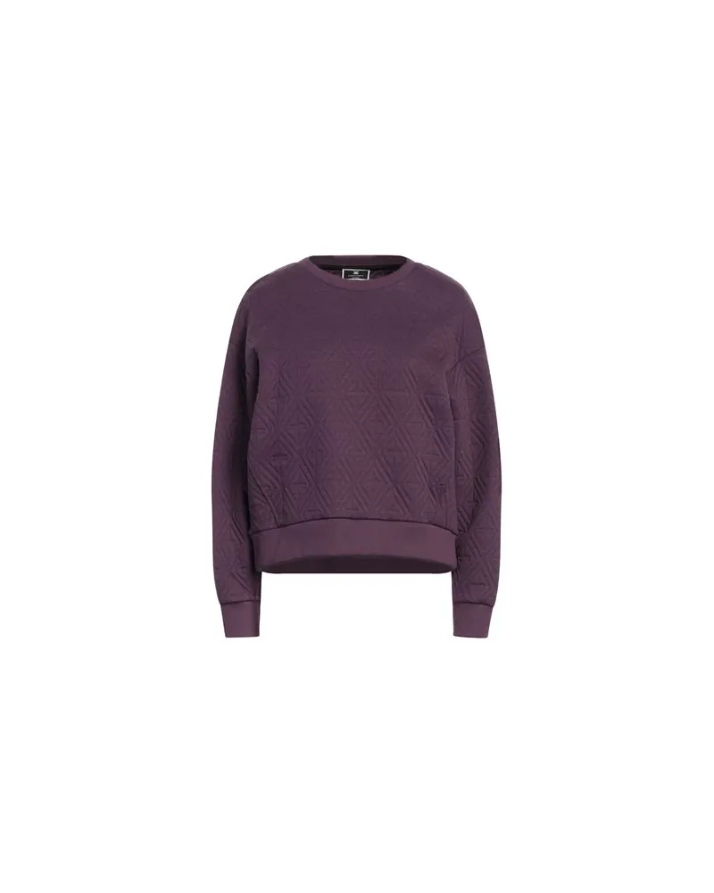 Elisabetta Franchi TOPS - Sweatshirtsauf YOOX.COM Pflaume