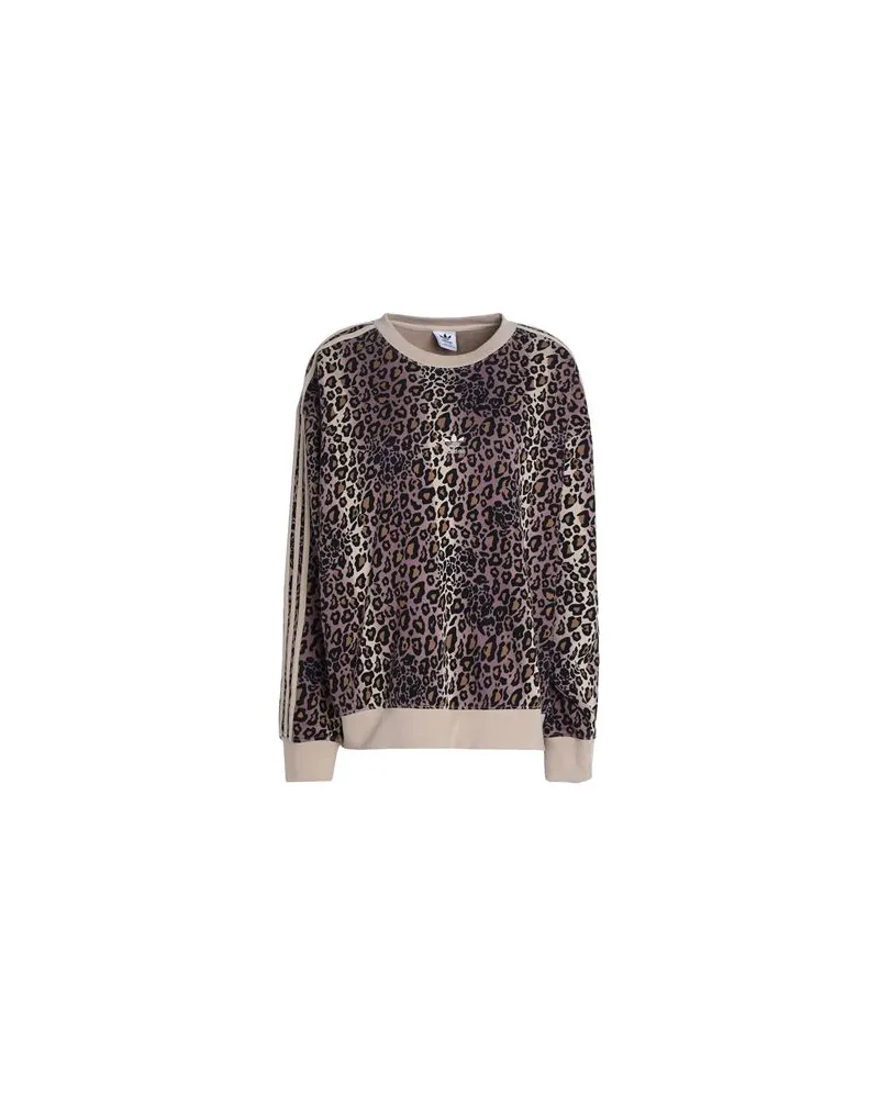 adidas CREW SWEAT   - CREW SWEAT - TOPS - Sweatshirtsauf YOOX.COM Beige