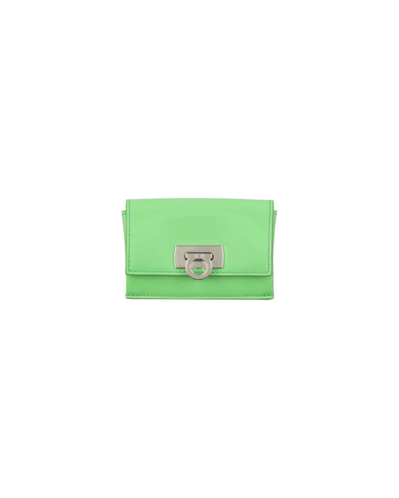 Ferragamo PORTACARTE  - Kleinlederwaren - Portemonnaiesauf YOOX.COM Limettengrün