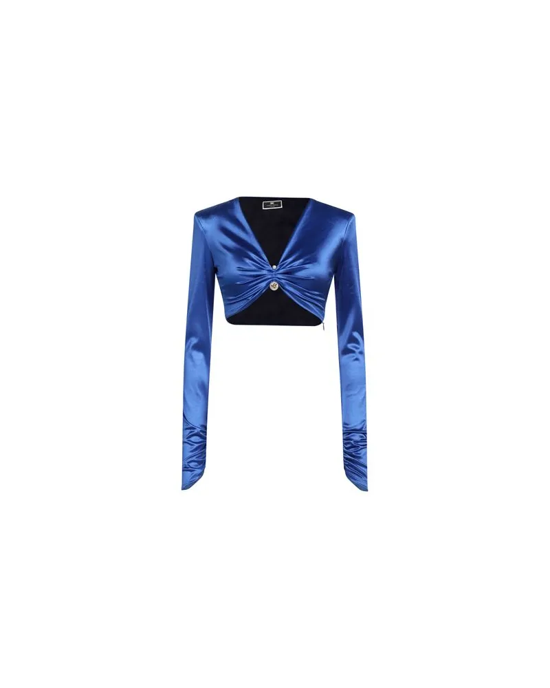 Elisabetta Franchi TOPS - Topsauf YOOX.COM Blau