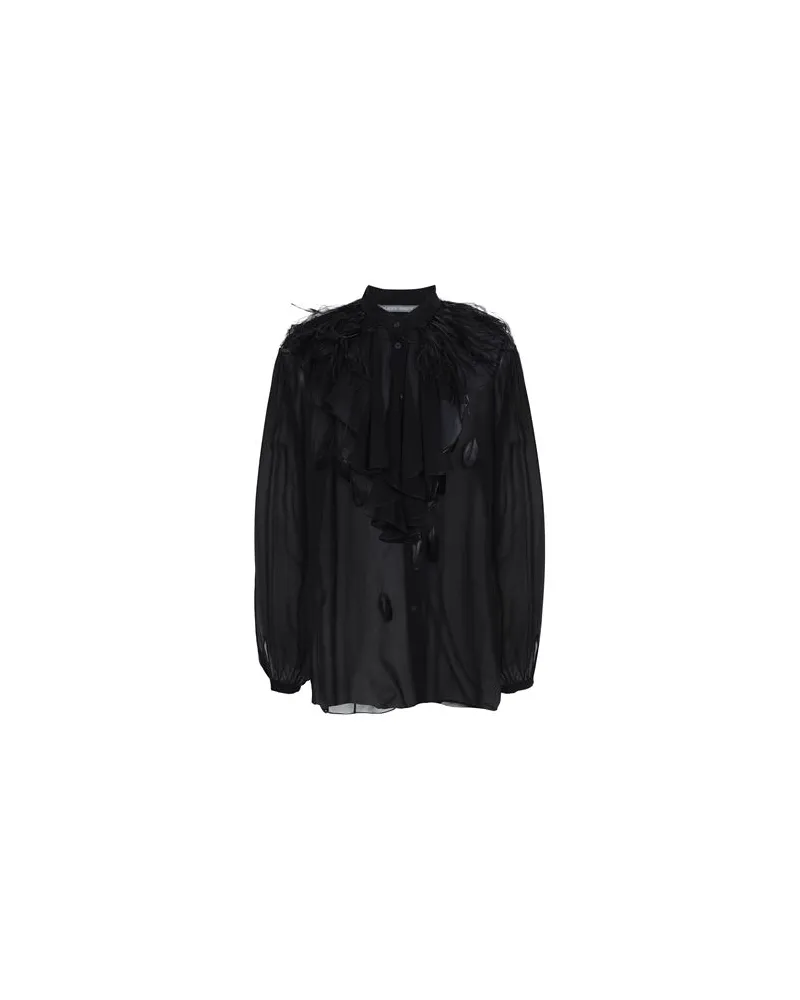 Alberta Ferretti TOPS - Hemdenauf YOOX.COM Schwarz
