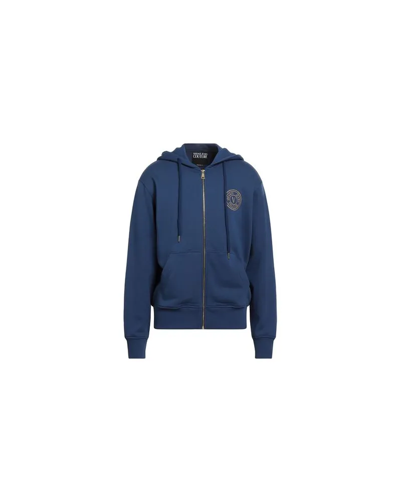Versace Jeans TOPS - Sweatshirtsauf YOOX.COM Blau