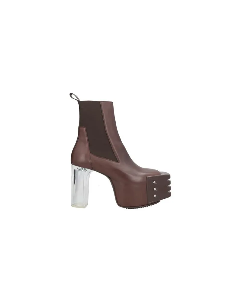 Rick Owens SCHUHE - Stiefelettenauf YOOX.COM Dunkelbraun