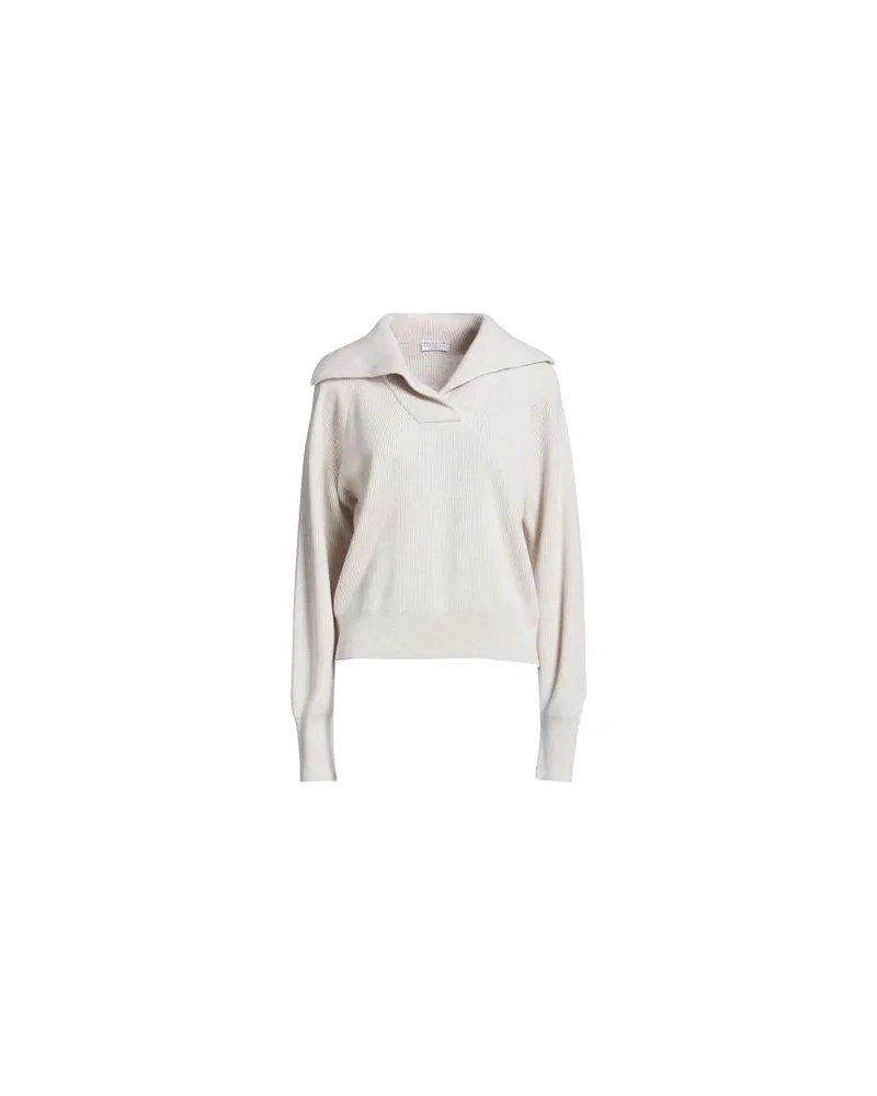 Brunello Cucinelli STRICKWAREN - Pulloverauf YOOX.COM Hellgrau