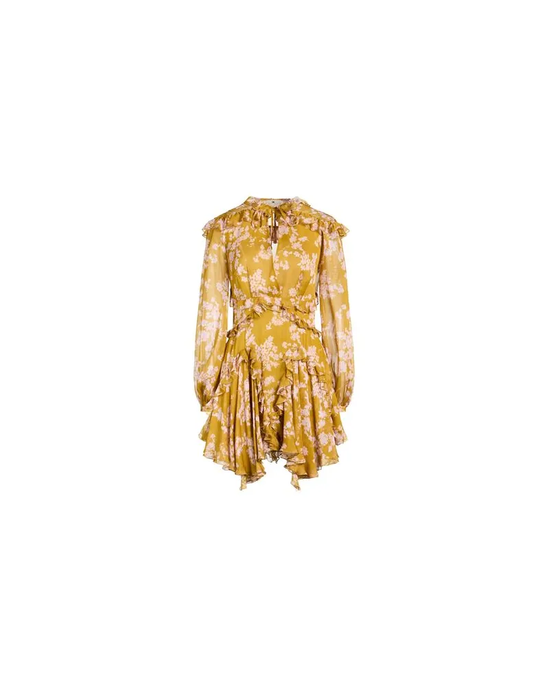 Elisabetta Franchi KLEIDER - Mini-Kleiderauf YOOX.COM Senf