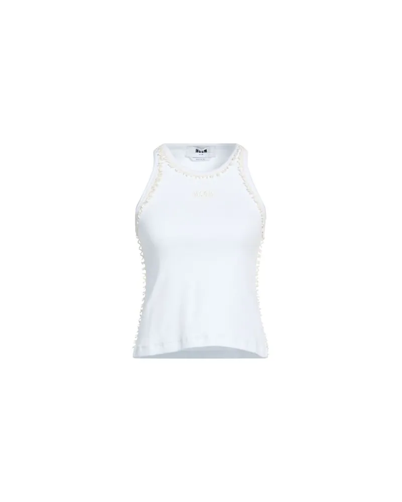 MSGM TOPS - Tank Topsauf YOOX.COM Weiß