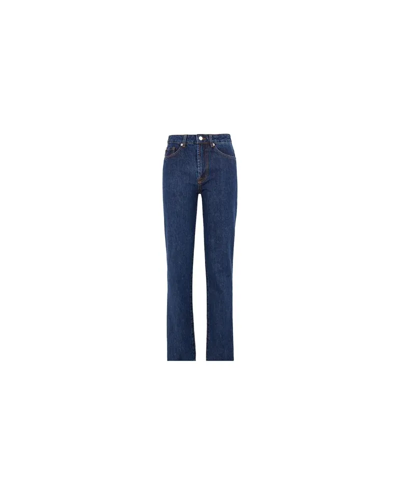 8 by Yoox ORGANIC COTTON STRAIGHT CUT JEAN  - HOSEN & RÖCKE - Jeanshosenauf YOOX.COM Blau