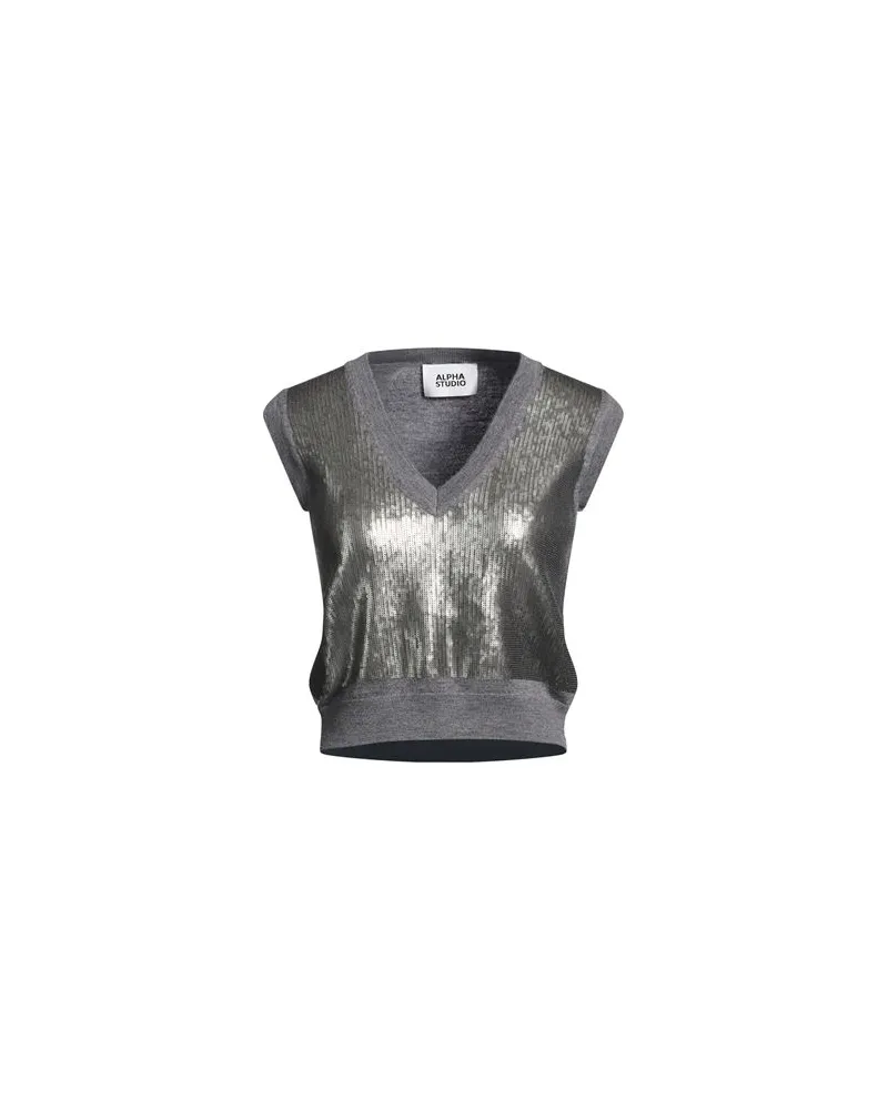 Alpha Studio STRICKWAREN - Pulloverauf YOOX.COM Grau