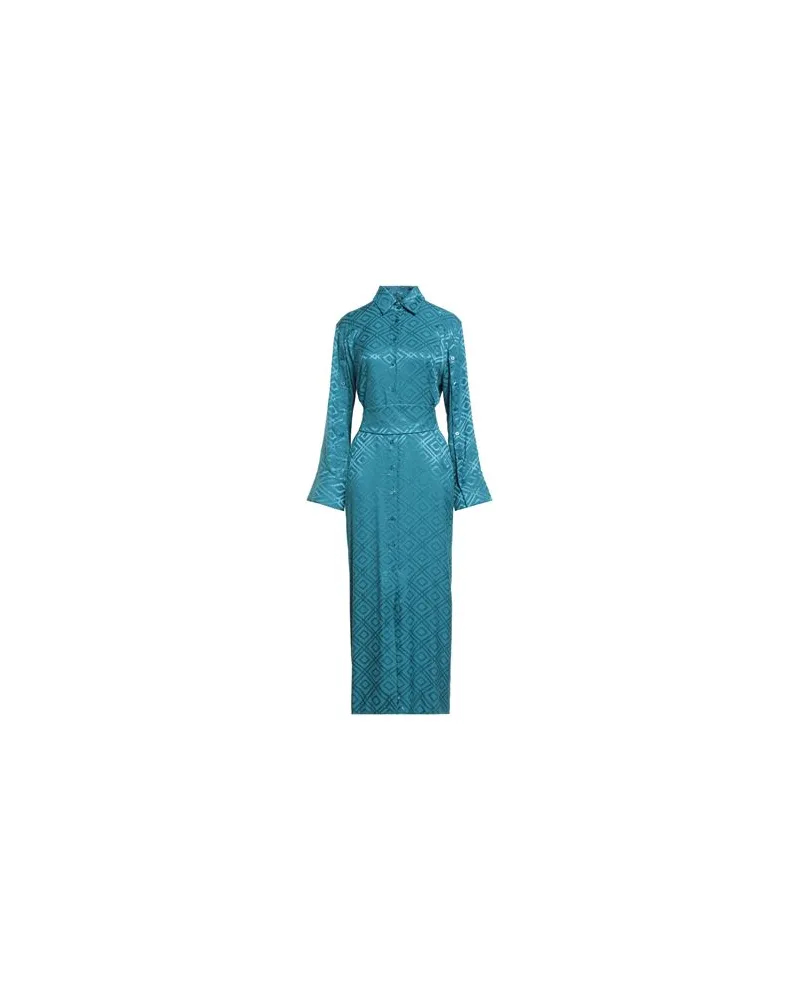 Jijil KLEIDER - Maxi-Kleiderauf YOOX.COM Aquamarin