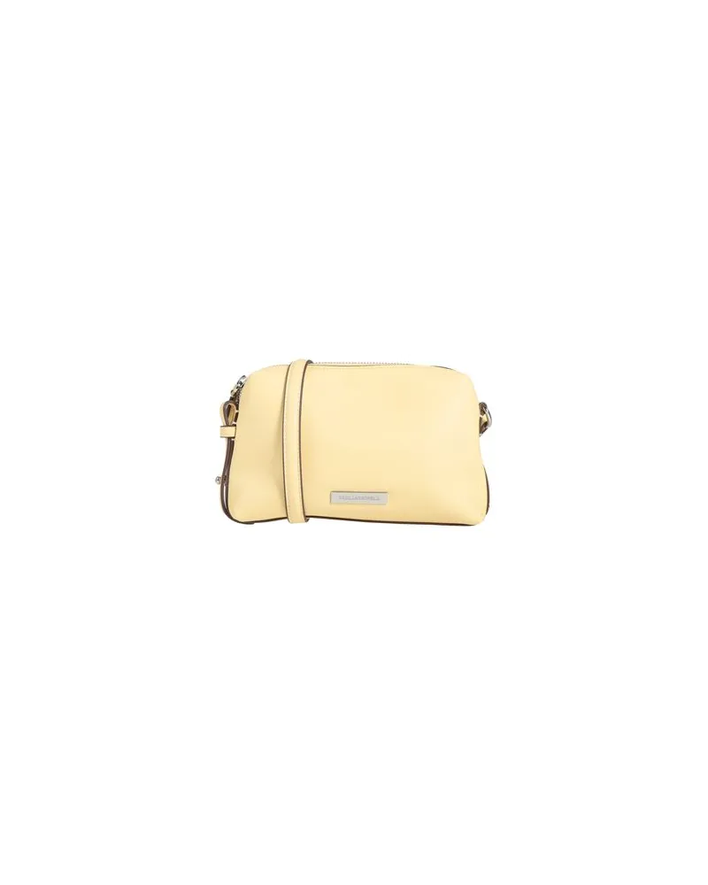Karl Lagerfeld IKON SMOOTH CAMERA BAG - TASCHEN - Umhängetascheauf YOOX.COM Pastellgelb