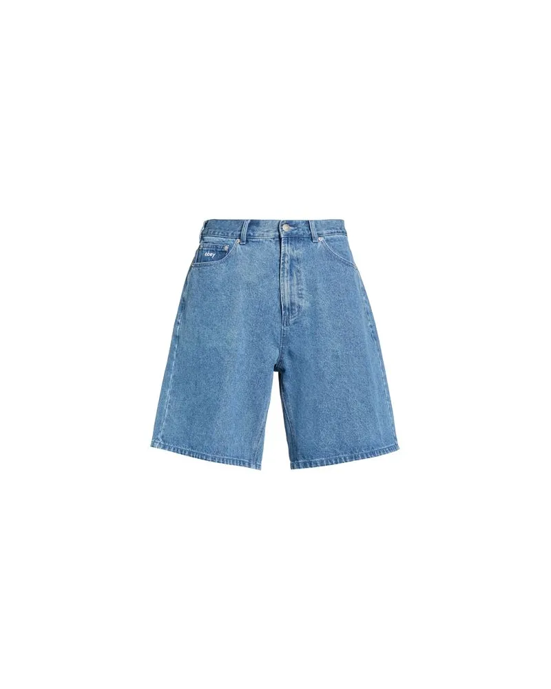 Obey HOSEN & RÖCKE - Jeansshortsauf YOOX.COM Blau