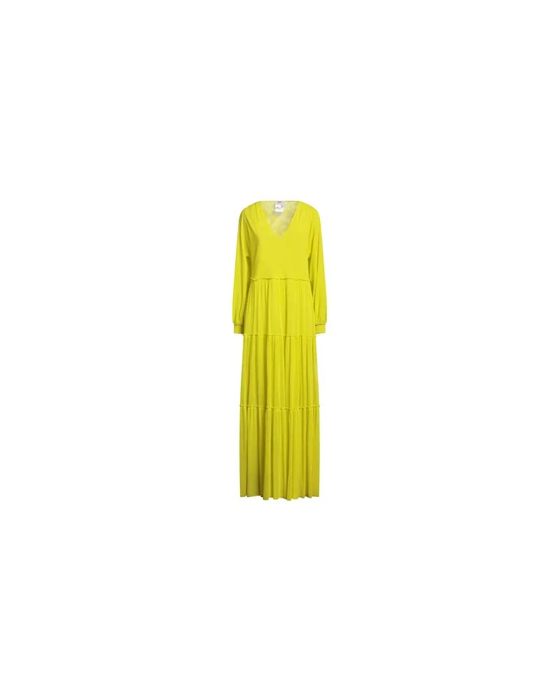 FUZZI KLEIDER - Maxi-Kleiderauf YOOX.COM Limettengrün