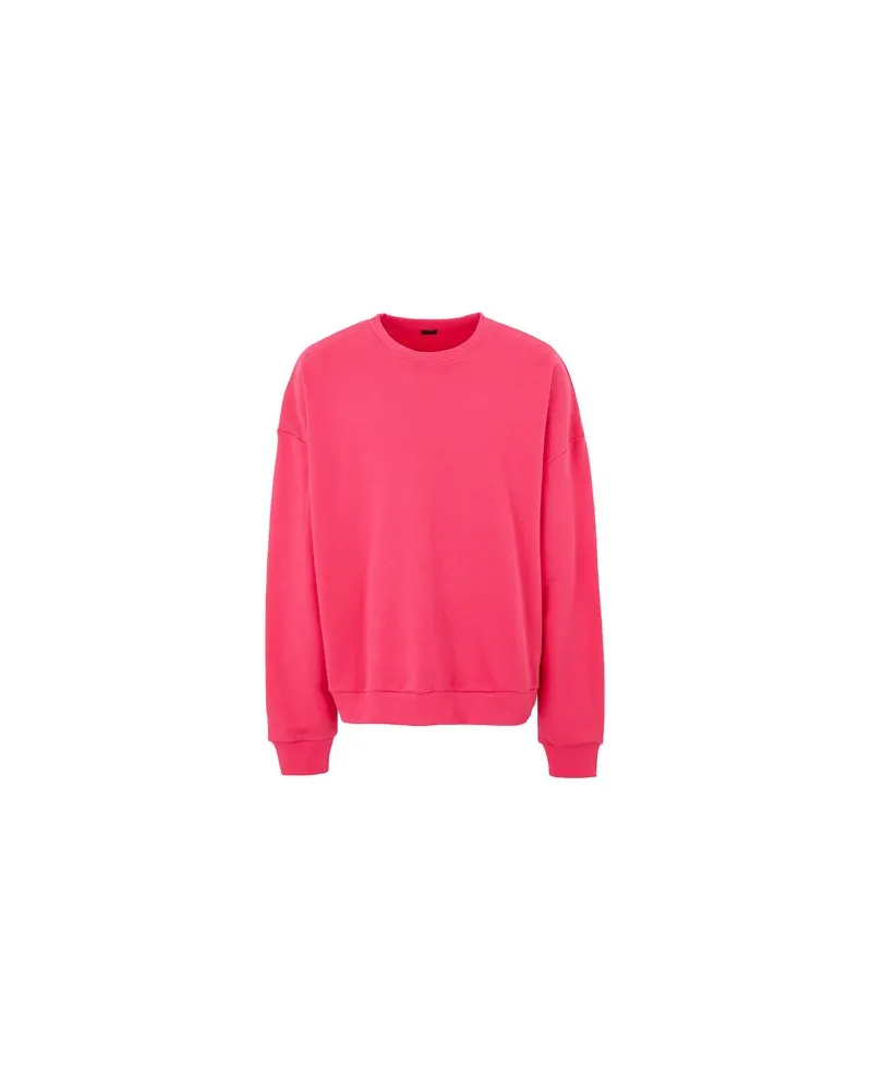 8 by Yoox ORGANIC HEAVY COTTON OVERSIZE CREW-NECK SWEATER  - TOPS - Sweatshirtsauf YOOX.COM Fuchsia