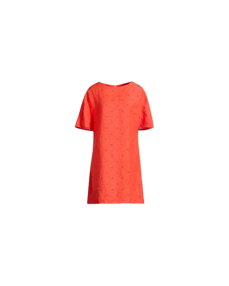 120% Lino KLEIDER - Mini-Kleiderauf YOOX.COM Orange