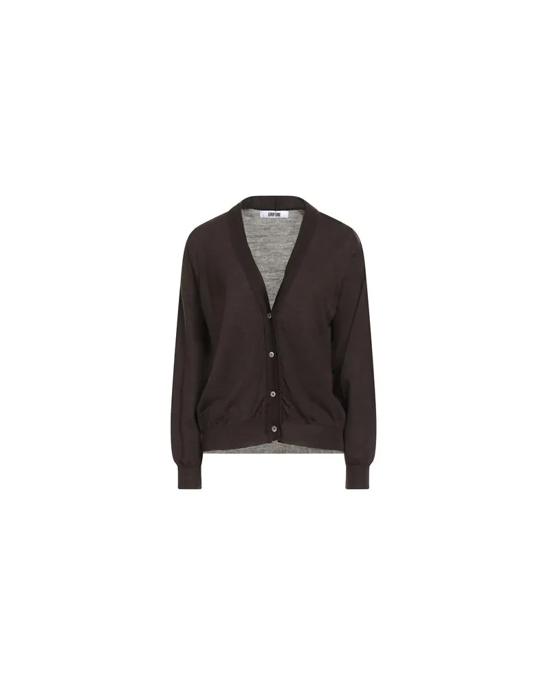 Mauro Grifoni STRICKWAREN - Strickjackenauf YOOX.COM Dunkelbraun