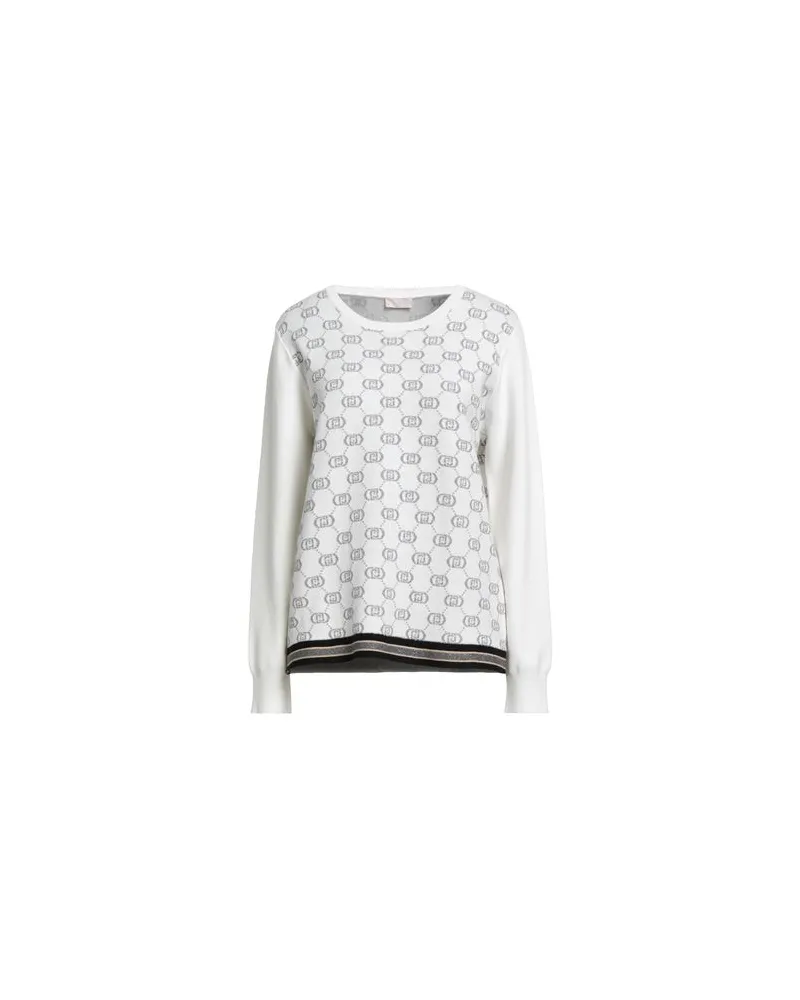 Liu Jo BETTER - STRICKWAREN - Pulloverauf YOOX.COM Weiß