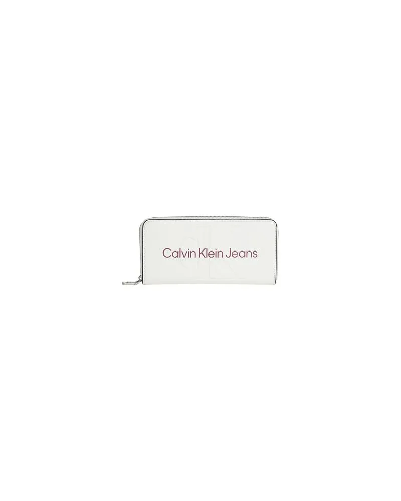 Calvin Klein Kleinlederwaren - Brieftaschenauf YOOX.COM Elfenbein
