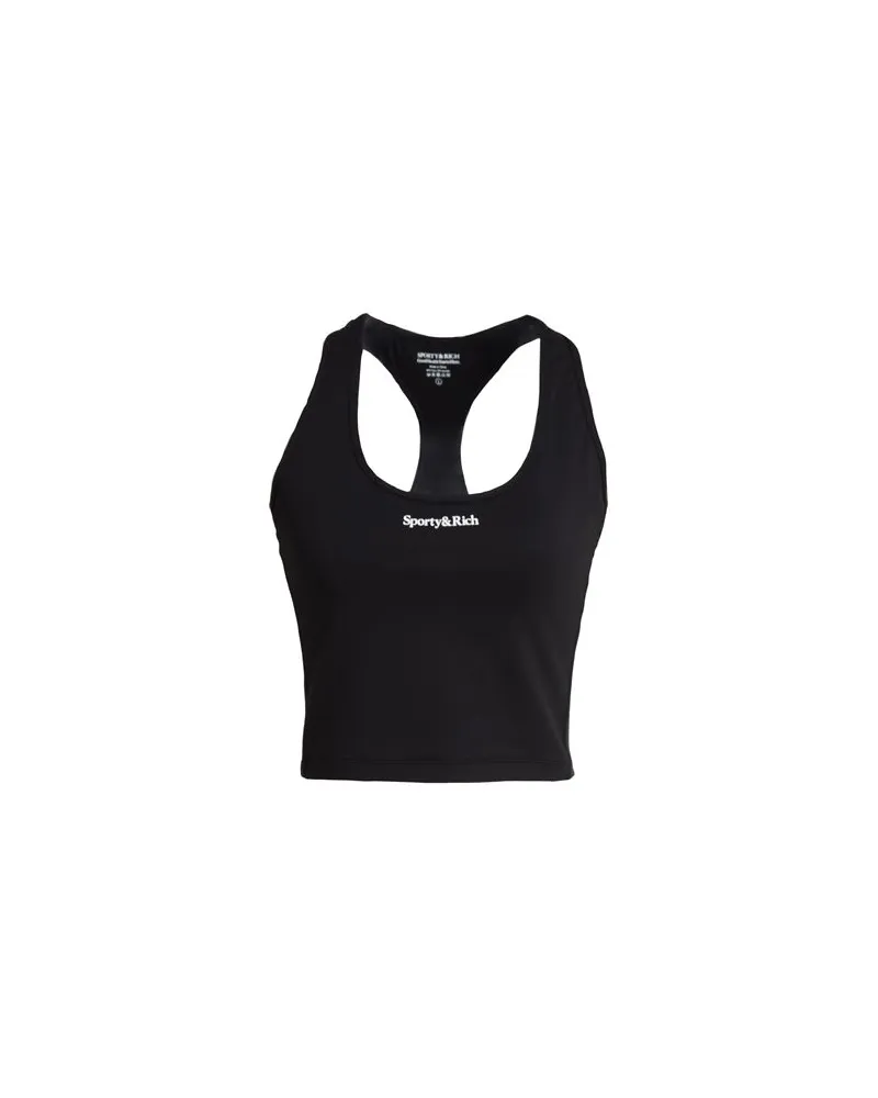 SPORTY & RICH TOPS - Tank Topsauf YOOX.COM Schwarz