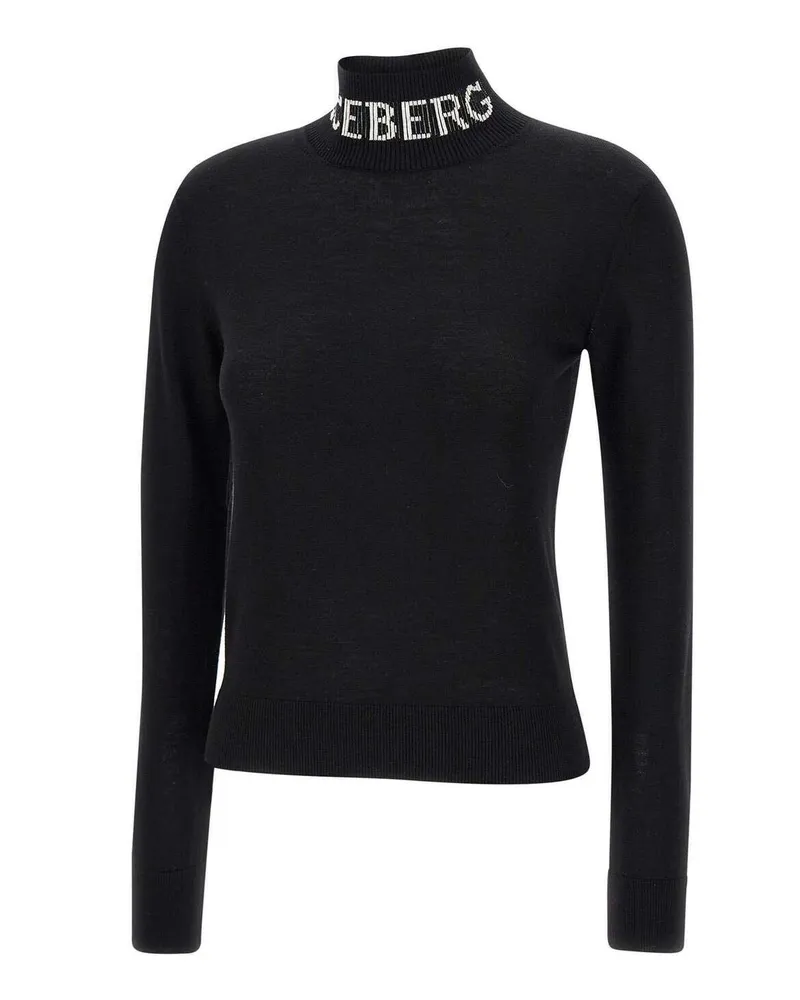 Iceberg Rollkragenpullover Schwarz