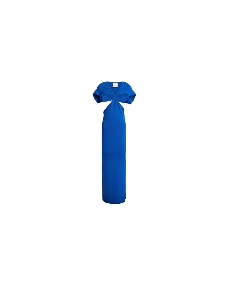 Semicouture KLEIDER - Maxi-Kleiderauf YOOX.COM Blau