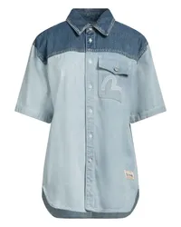 Evisu Jeanshemd Blau