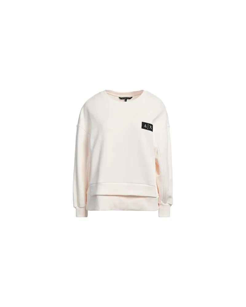 Armani Exchange TOPS - Sweatshirtsauf YOOX.COM Elfenbein
