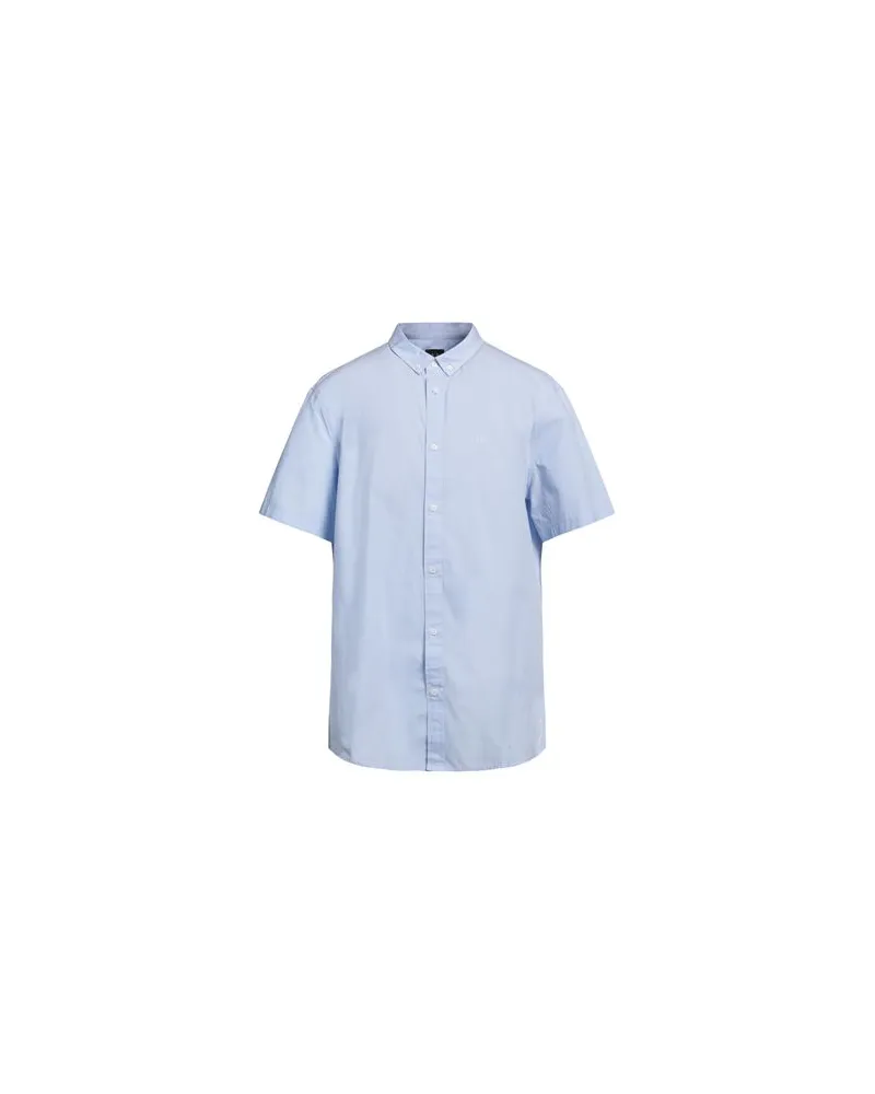 Armani Exchange TOPS - Hemdenauf YOOX.COM Himmelblau