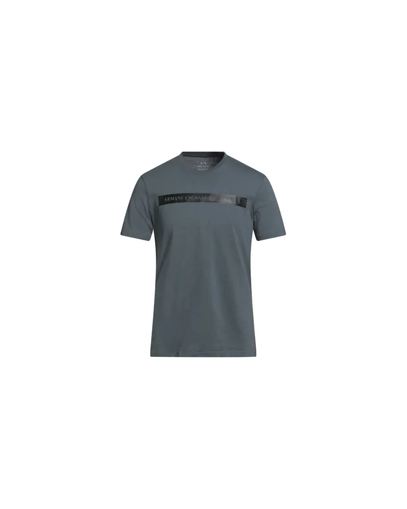 Armani Exchange TOPS - T-shirtsauf YOOX.COM Taubenblau