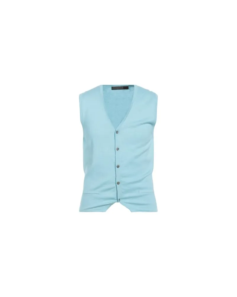 VNECK STRICKWAREN - Strickjackenauf YOOX.COM Himmelblau