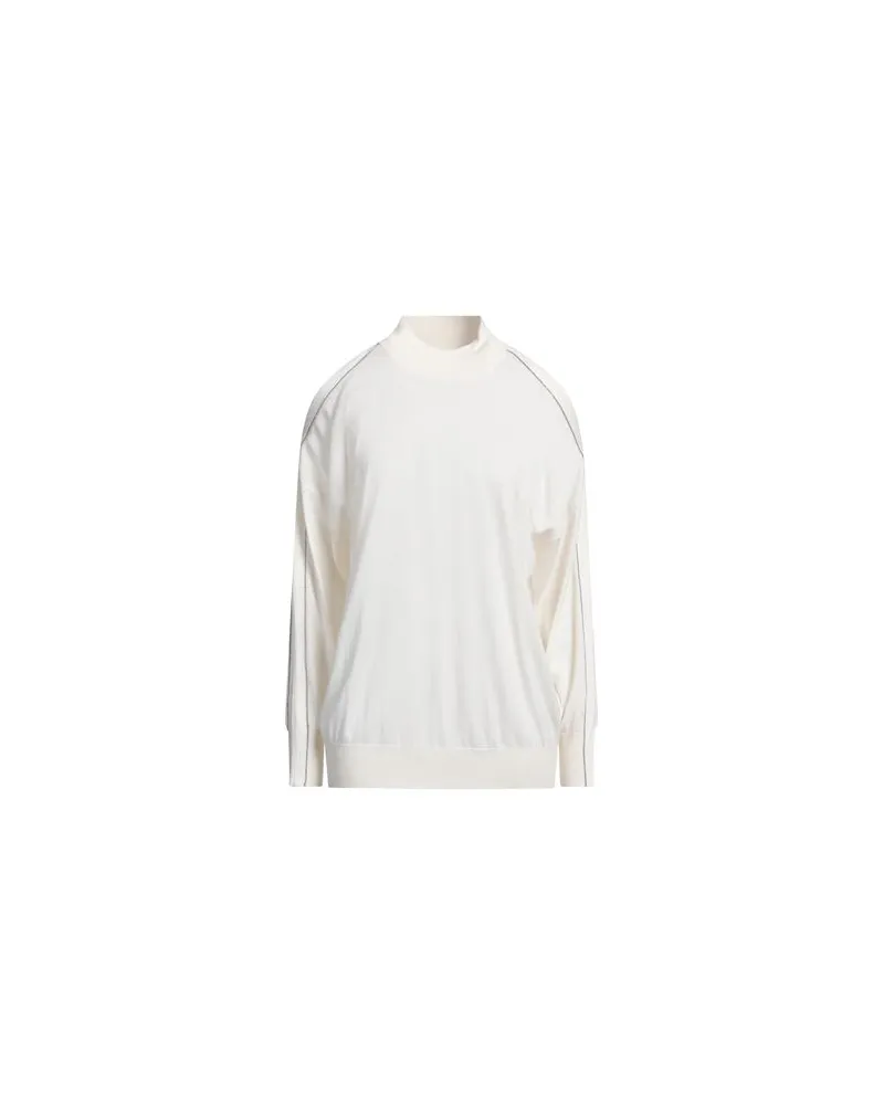 Brunello Cucinelli STRICKWAREN - Rollkragenpulloverauf YOOX.COM Elfenbein