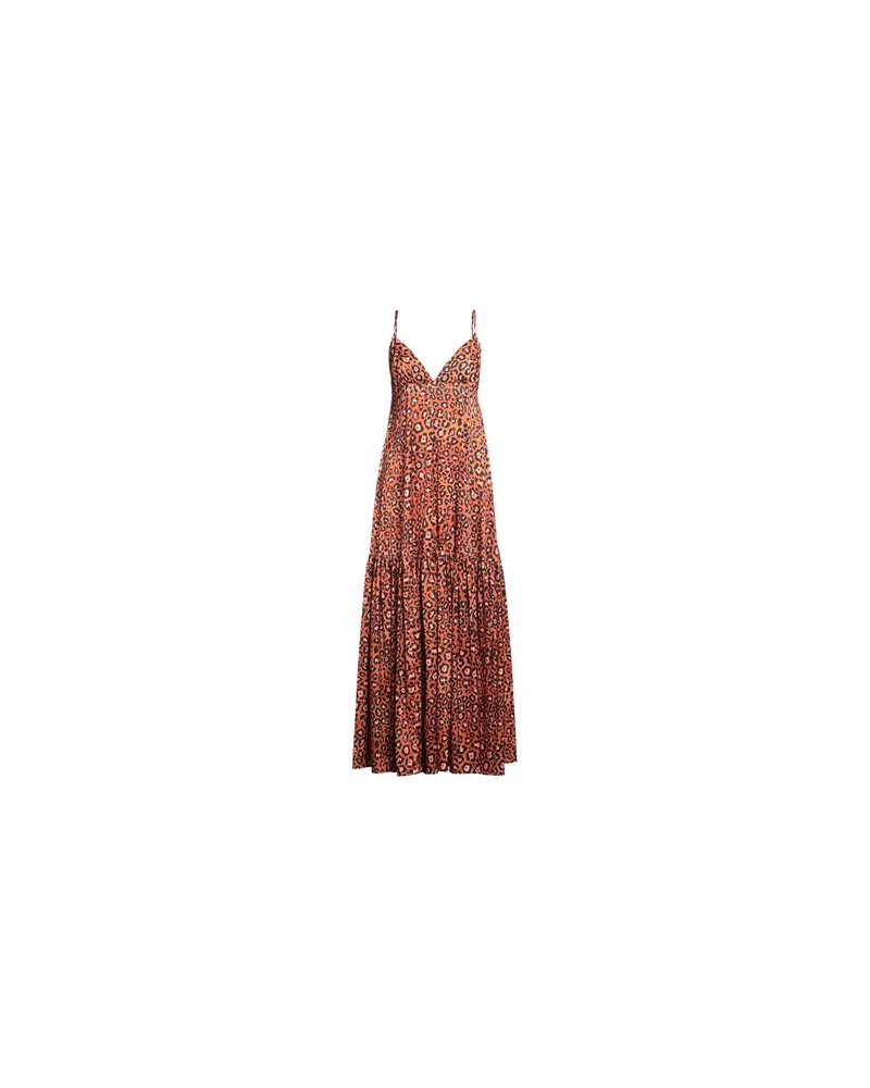 BERNA KLEIDER - Maxi-Kleiderauf YOOX.COM Orange