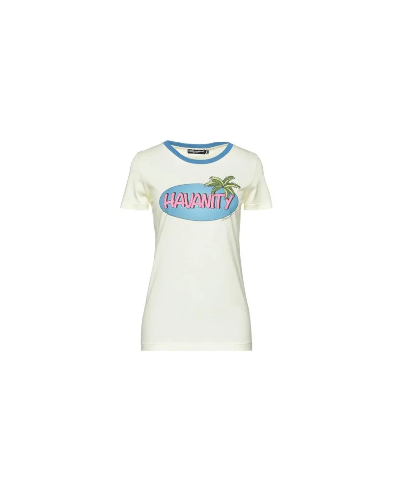 Dolce & Gabbana TOPS - T-shirtsauf YOOX.COM Pastellgelb