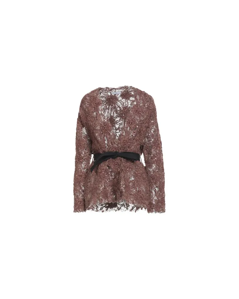 Brunello Cucinelli STRICKWAREN - Strickjackenauf YOOX.COM Braun