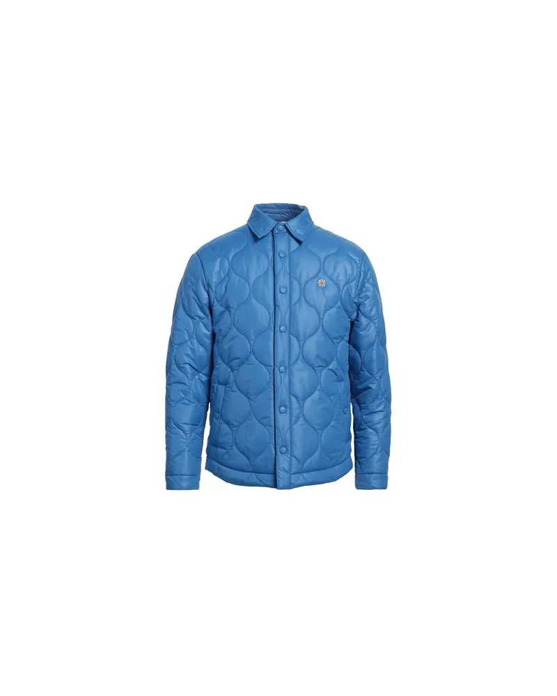 Manuel Ritz JACKEN & MÄNTEL - Pufferjacken & Daunenjackenauf YOOX.COM Azurblau