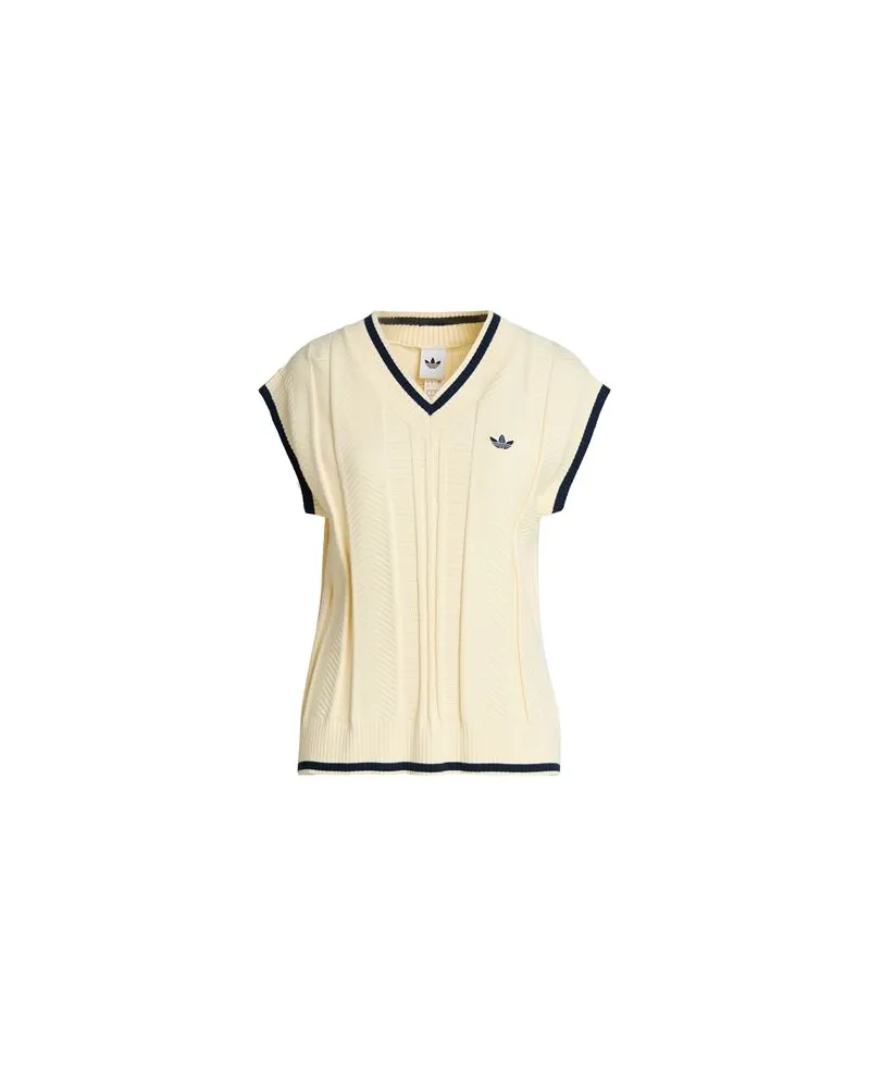 adidas VEST - STRICKWAREN - Pulloverauf YOOX.COM Cremeweiß
